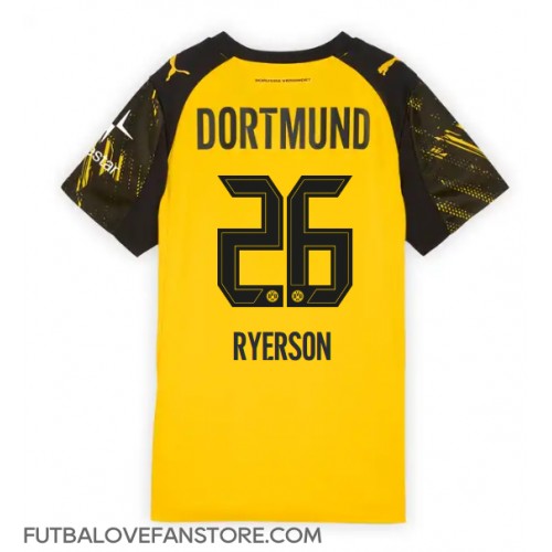Borussia Dortmund Julian Ryerson #26 Domáci Ženy futbalový dres 2025-26 Krátky Rukáv Borussia Dortmund Julian Ryerson #26 Domáci Ženy futbalový dres 2025-26 Krátky Rukáv